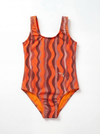 Tangerine Flow Girls Swimsuit