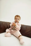 Gray Label Baby Booties GOTS - Faded Pink