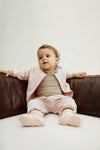 Gray Label Baby Booties GOTS - Faded Pink