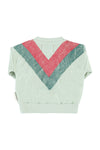 Sweatshirt | Mint Green w/ Multicolor Triangle Print baby