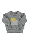 Sweatshirt | Grey w/ Sun & Cloud Print