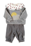 Sweatshirt | Grey w/ Sun & Cloud Print