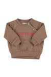 Sweatshirt | Brown w/ Captain Print