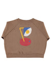Sweatshirt | Brown w/ Captain Print
