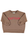 Sweatshirt | Brown w/ Captain Print