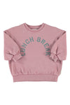 Oversized Sweatshirt | Pink w/ Lunch Break Print