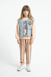 Sweatshirt Ballon Sleeves | Light Pink w/ Desk Lamp Print