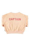 Sweatshirt Ballon Sleeves | Light Pink w/ Desk Lamp Print
