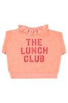 Sweatshirt w/ Collar | Pink w/ Apple Print