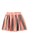 Short Skirt | Pink & Green Stripes