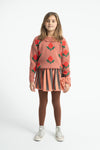 Short Skirt | Pink & Green Stripes