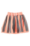 Short Skirt | Pink & Green Stripes