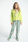 Jogging Pants | Ecru & Green Stripes