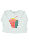 Longsleeve T-Shirt | Light Grey w/ Multicolor Juice Box Print