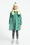 Short Dress | Green w/ Big Flowers