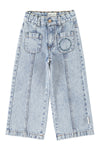 Flare Trousers | Fadded Light Blue Denim