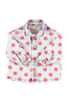 Jacket Shirt | Light Blue Denim w/ Red Dots baby