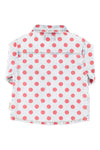 Jacket Shirt | Light Blue Denim w/ Red Dots