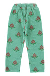 Trousers | Green w/ Big Flowers
