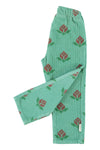 Trousers | Green w/ Big Flowers