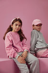 Gray Label Dropped Shoulder Sweater GOTS - Bubblegum