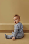 Gray Label Baby Balloon Fit Footies GOTS - Stone Gray