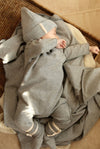 Gray Label Baby Suit with Snaps GOTS - Gray Melange