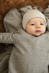 Gray Label Baby Suit with Snaps GOTS - Gray Melange