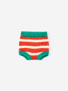 Striped knitted culotte