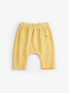 Yellow Stripes terry cloth harem pants