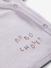 Bobo Choses crossed velvet T-shirt - Lavender