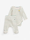 Mush Monster stripes gift set - Offwhite