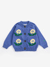 Stamp Bloom cardigan - Purple