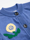 Stamp Bloom cardigan - Purple