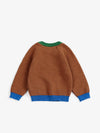 Mush Monster jacquard jumper - Dark Brown