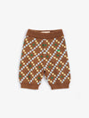 Pixel all over knitted pants - Dark Brown