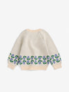 Stamp Bloom jacquard jumper - Offwhite