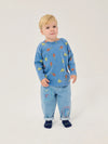 Mush Monster Duo all over T-shirt - Blue