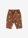 Pixel Abduction all over woven pants - Brown