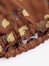 Pixel Abduction all over woven pants - Brown