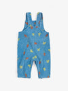Mush Monster Duo all over corduroy overall - Blue