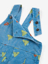 Mush Monster Duo all over corduroy overall - Blue