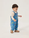 Mush Monster Duo all over corduroy overall - Blue