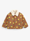 Pixel Abduction sheepskin reversible jacket - Brown