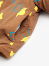 Pixel Abduction sheepskin reversible jacket - Brown