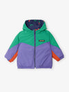 Stamp Bloom all over reversible anorak - Navy Blue