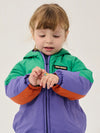 Stamp Bloom all over reversible anorak - Navy Blue