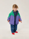 Stamp Bloom all over reversible anorak - Navy Blue