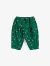 Blossom all over corduroy pants - Dark Green