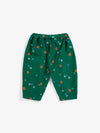 Blossom all over corduroy pants - Dark Green